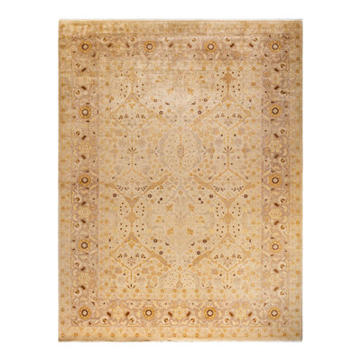 Twerton One-of-a-Kind 9' 1" X 12' 0" New Age Wool Area Rug Ivory