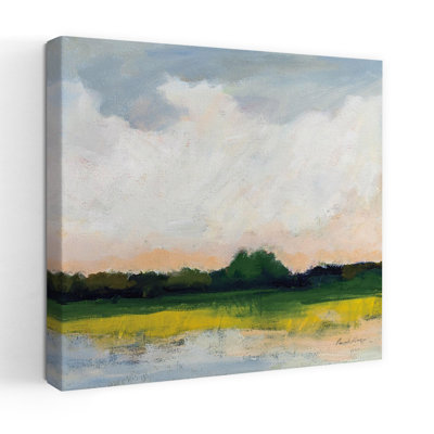 Matinée contemporaine de juillet avec art noir et bleu