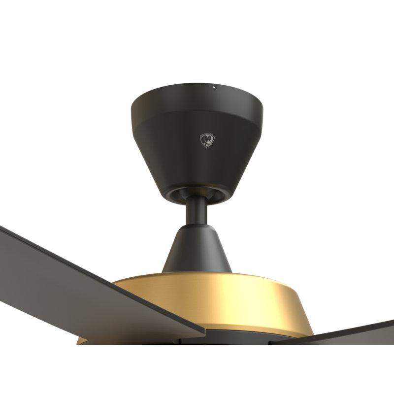 Speakeay Smart Downrod Ceiling Fan, Black