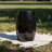Glena Outdoor End Table, Intricate Lace Cut Design, 12 Inch Black Iron-121489420