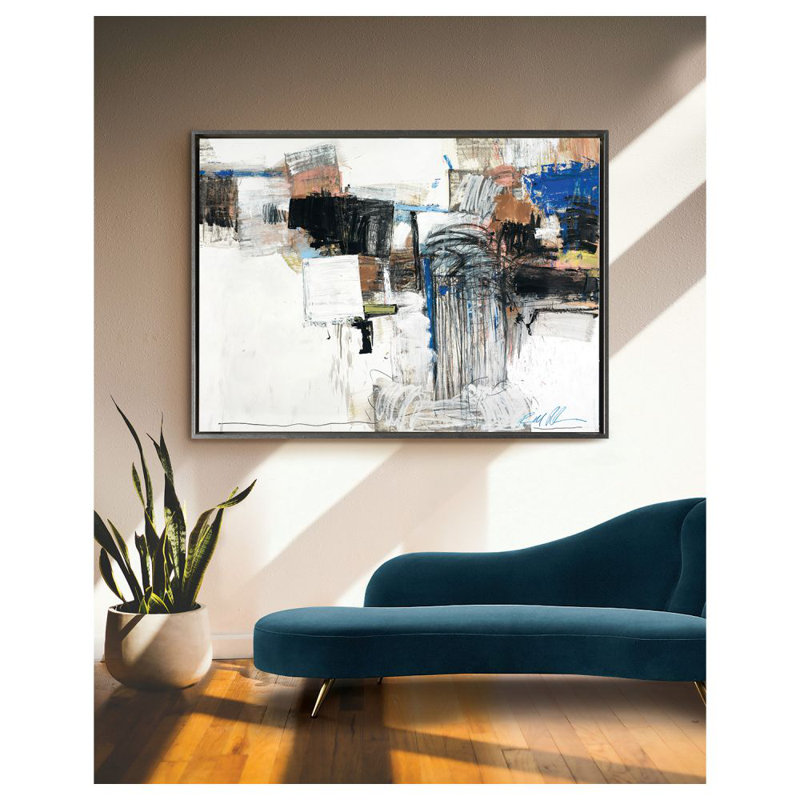 The Spillway Print by Robert Robinson, Silver  Floater Framed, 44" H x 59" W