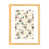 Toile avec cadre en bois beige