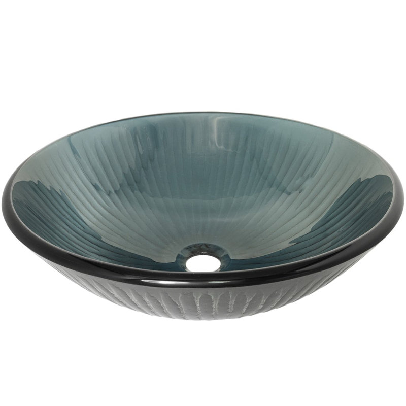 Novatto 16.5 " Glass Circular Bathroom Sink
