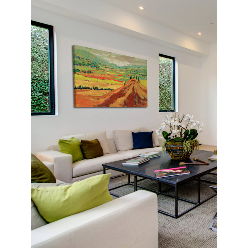 «Rolling Hills and Valley», reproduction d'art sur toile tendue, H 20 po x l 30 po x P 1,5 po