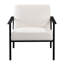 Fauteuil d'appoint en métal blanc Millie
