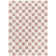 Rafe Checkered Polypropylene Area Rug in Dusty Pink