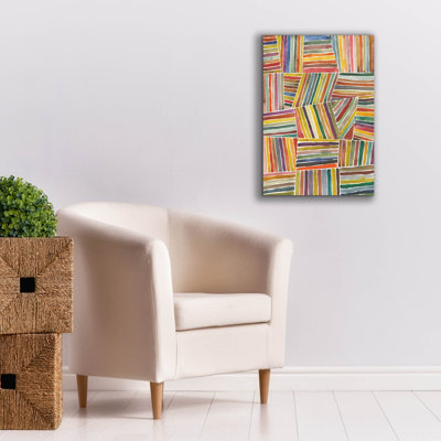 Wrought Studio 'Stripes 1' by Cheryl Warrick Wall Art
