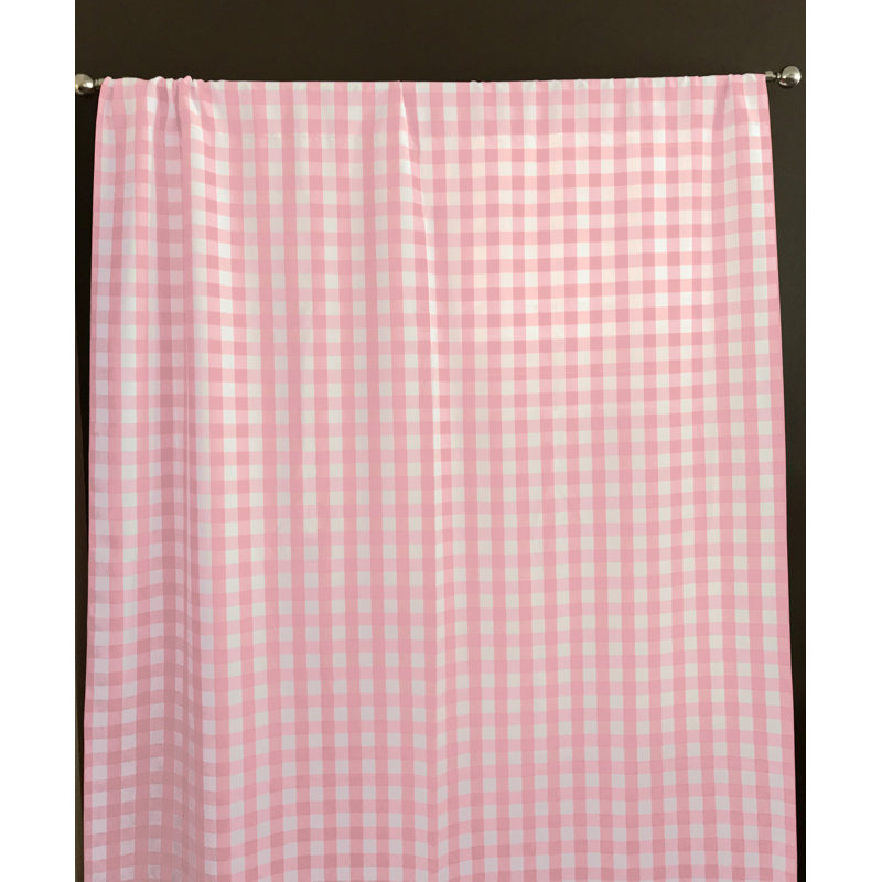 Lombard Room Darkening Curtain Single Panel, 56" x 36", Pink