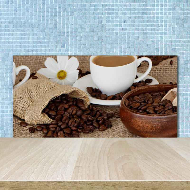 Lindzey 50cm W x 100cm L Glass Peel and Stick Panel
