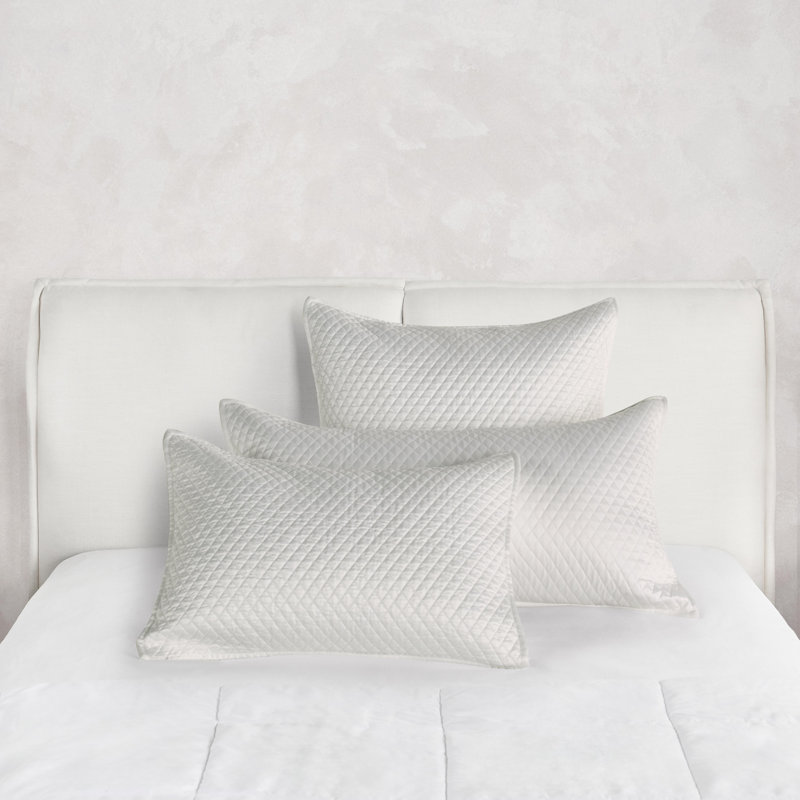 Winthrop Sateen Sham, White, King