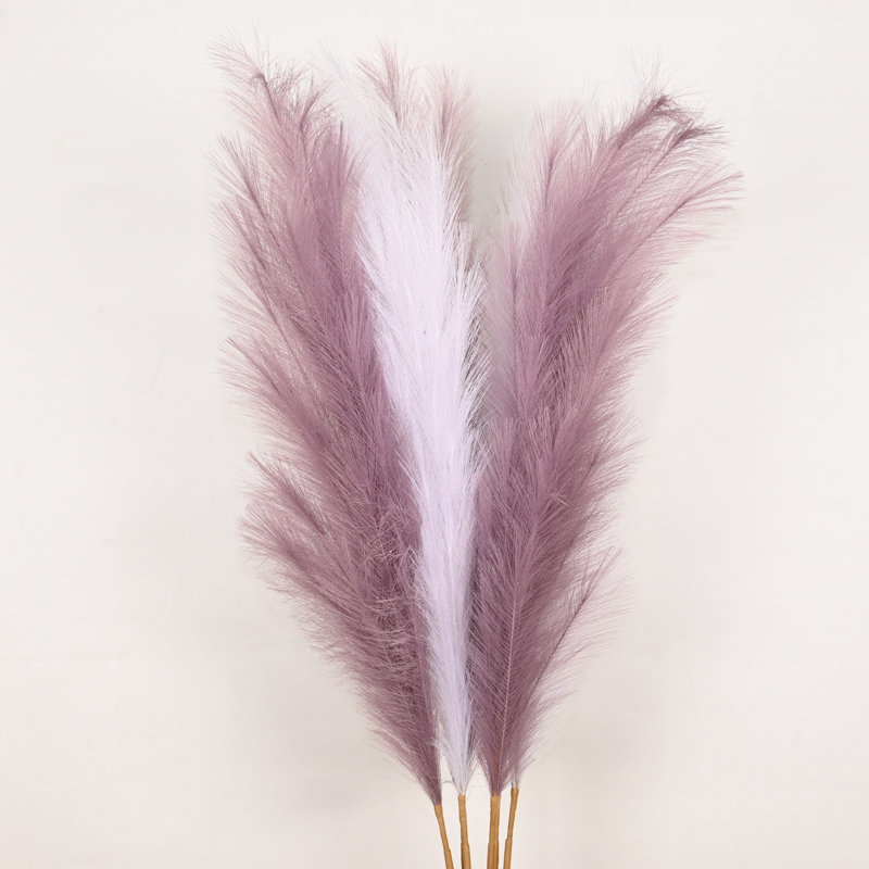 Tall Faux Pampas Grass Spray, Artificial Long Stem Floral Fluffy Fake Plants Pampas Grass For Floor Vase Filler Home Boho Wedding Party Dining Table Centerpiece Decor
