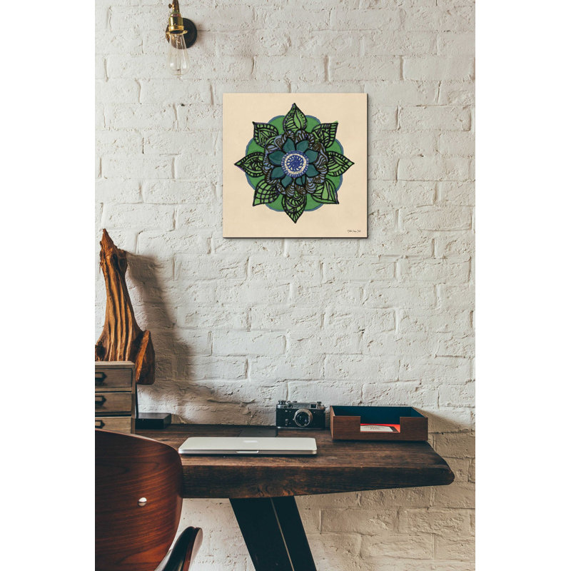 «Mandala 2» par Stellar Design Studio, art mural en verre acrylique, H 12 po x l 12 po x P 0,13 po