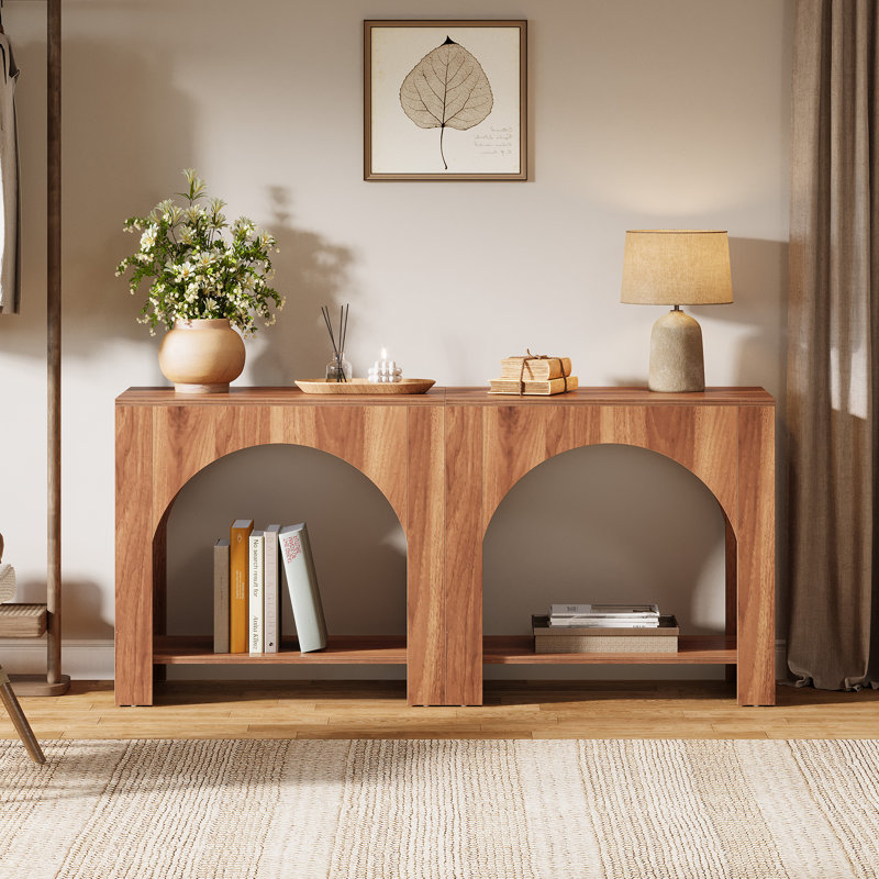 Set Of 2 Nightstand, Walnut