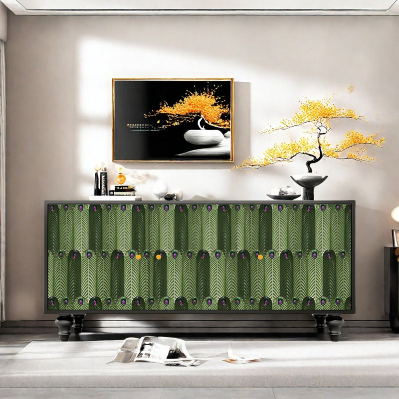 Buffet de ménage peint