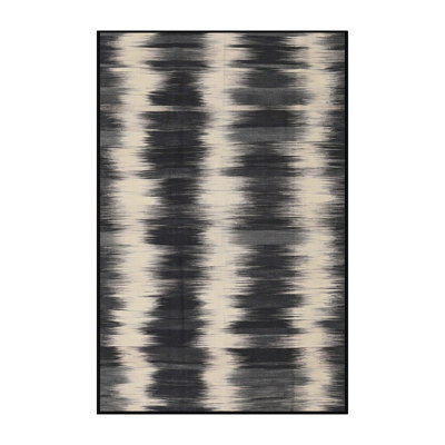 Tapis abstrait noir / beige