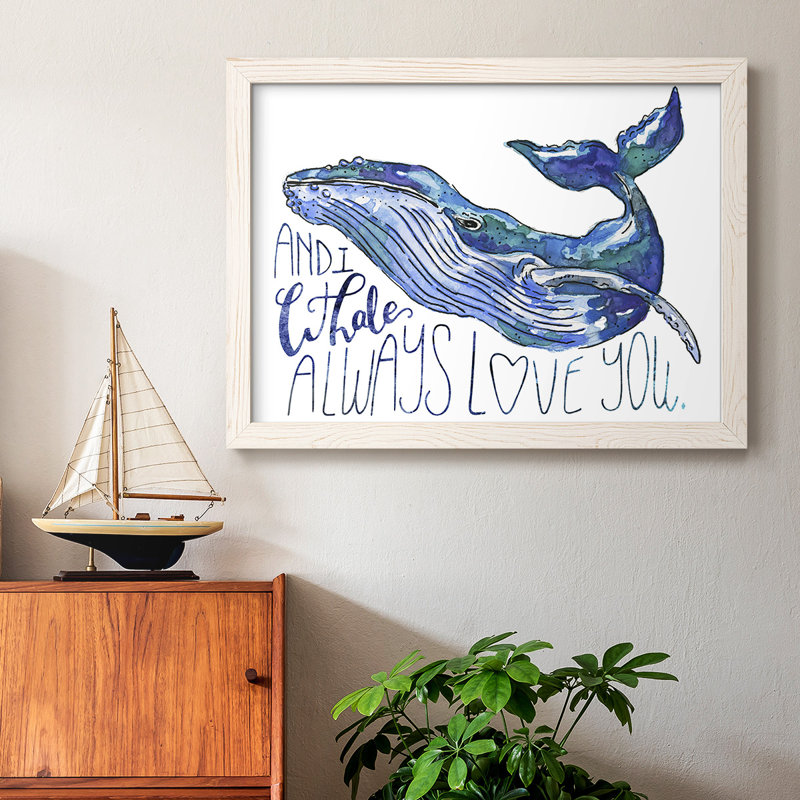 «Whale Love I», H 22 po x l 32 po x P 1,5 po, Blanc