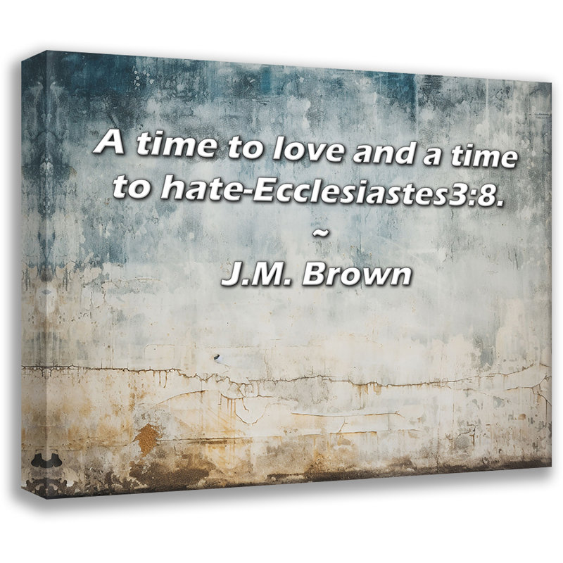 Artsy Quote By J.M. Brown Gallery Wrapped Canvas, 17" H x 24" W