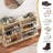 33-inch Wavy-Patterned Four-Door Shoe Cabinet with Grooved Flip-Top Drawers and Moisture-Resistant Countertop-303315075