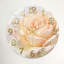 Horloge murale en verre à motif de roses, 23,6 po-45135064