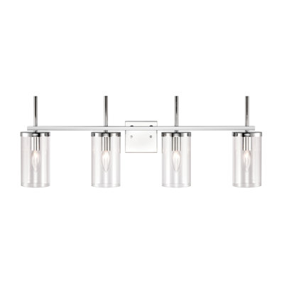 Oakland 32.5'' Wide 4-Light Vanity Light - Chrome