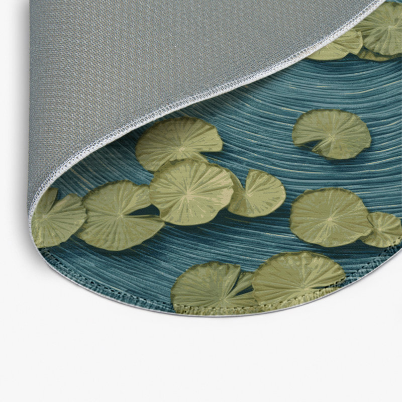 Tapis d'intérieur et d'extérieur brun Nature, Rond 5 pi