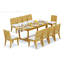 6 Seats 7 Pcs Grade-A Teak Wood Dining Set: 94" Mas Oval Trestle Leg Table And 6 Atnas  Arm Chairs #11AT2306-665735331-695464629