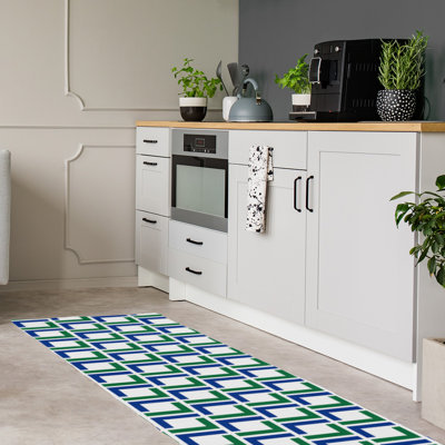 Tapis de couloir blanc