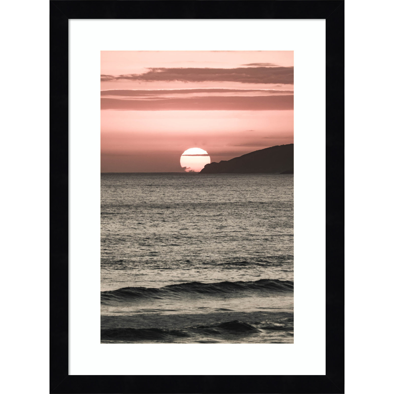 Daisey "Melting Skies" Print, Black, 17" H x 13" W