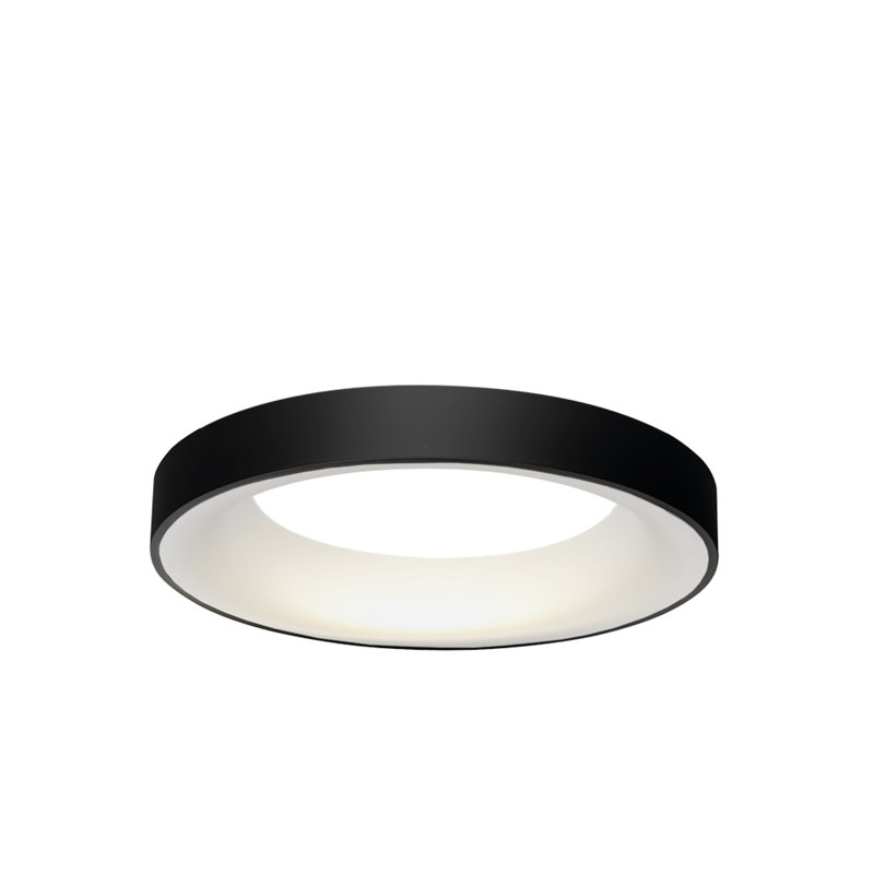 Sovana LED Flush Mount, Black, 11cm H x 45cm W x 45cm D