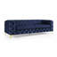 Ghaleb 237Cm Velvet Square Arms Sofa-639926108-639926103