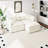 Modern Chenille Loveseat Sofa Couch With Ottoman-506217864-506217865