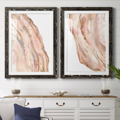 Rose Quartz I encadré mat - prêt à accrocher
