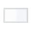Miroir de salle de bain 48 x 72 avec lumières DEL - Matériau mural en aluminium noir mat