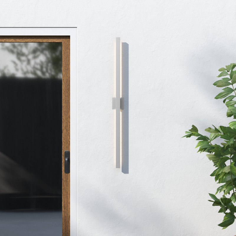 Replay LED Wall Light, Satin Aluminum