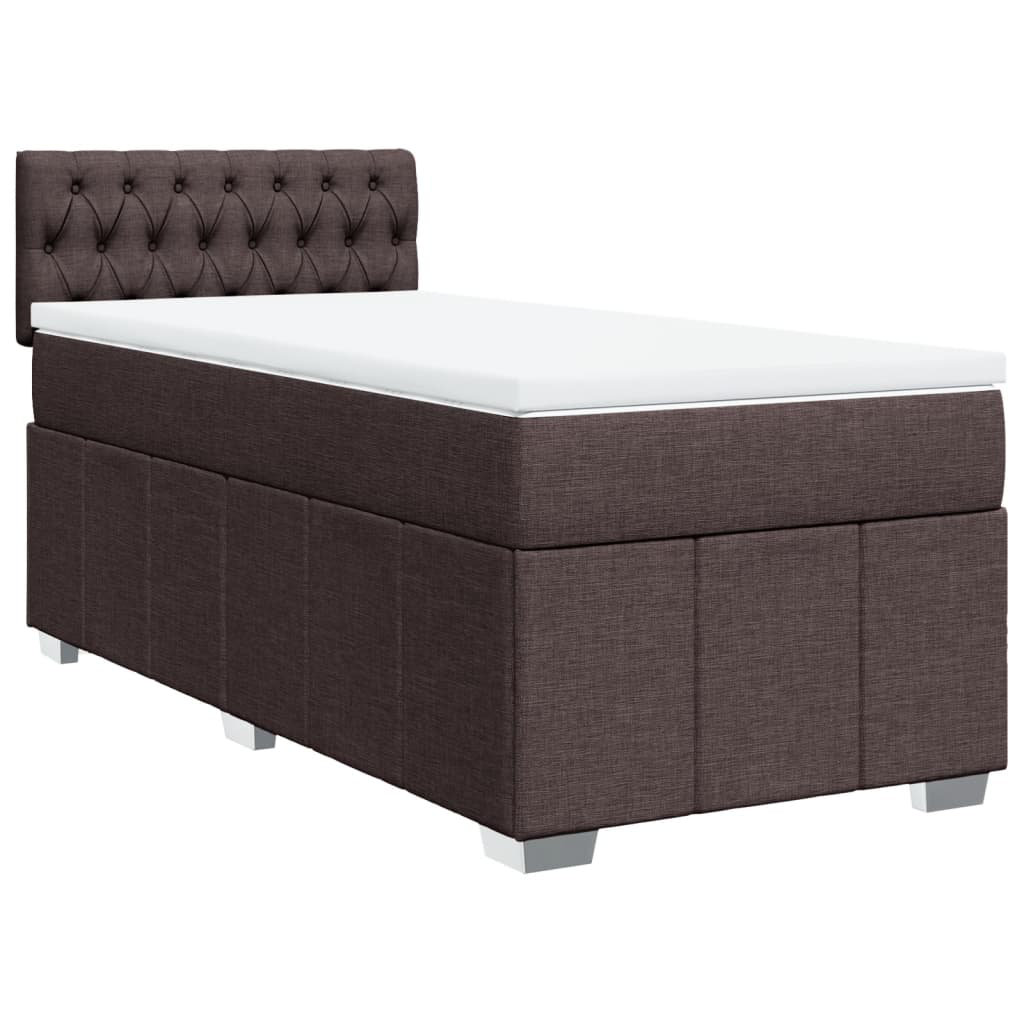 Vidaxl Boxspringbett mit Matratze Schwarz 200x200 cm Samt