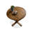 Walnut Round Solid Wood Dining table-1107693827