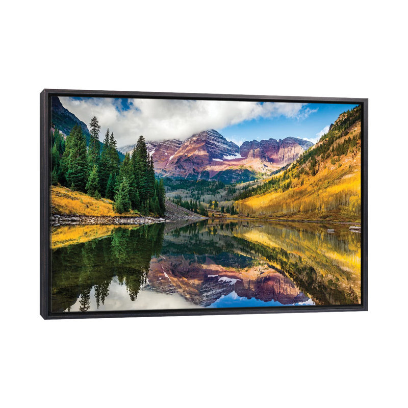 Maroon Bells, Colorado par Susanne Kremer - reproduction de photo, Aucun mat, H 26 po x l 40 po x 1,5 po