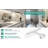 2ft Led Integrated Shop Light Fixture Frosted Cover