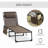 Outsunny Reclining Chaise Lounge Chair, Portable Sun Lounger, Folding Camping Cot, With Adjustable Backrest-1740539958