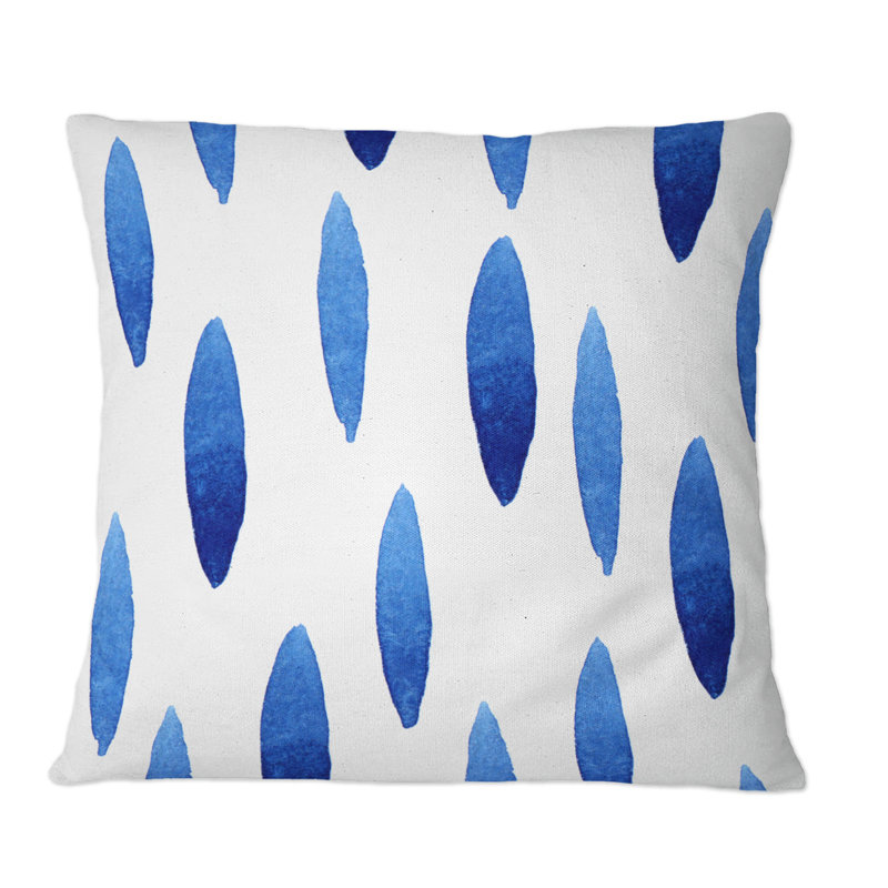 Coussin décoratif foncé à imprimé liquide foncé, 16 po x 16 po