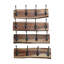 Portemanteaux en bois d'acacia Live Edge