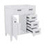 Meuble-lavabo de salle de bain 30 po sans lavabo, armoire de rangement moderne avec une porte à fermeture douce et 3 tiroirs, armoire de salle de bain avec cadre en bois massif-1262691877