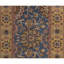 Hand-Knotted High-Quality Blue and Gold Runner