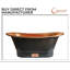 Copper Bathtub 1701mm x 685mm Freestanding Soaking Copper Bathtub