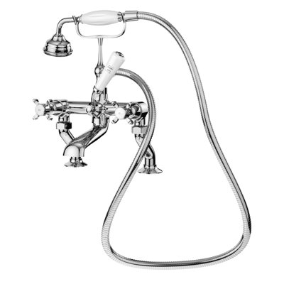3 Handle Deck Bath Shower Mixer Bath Filler with Diverter