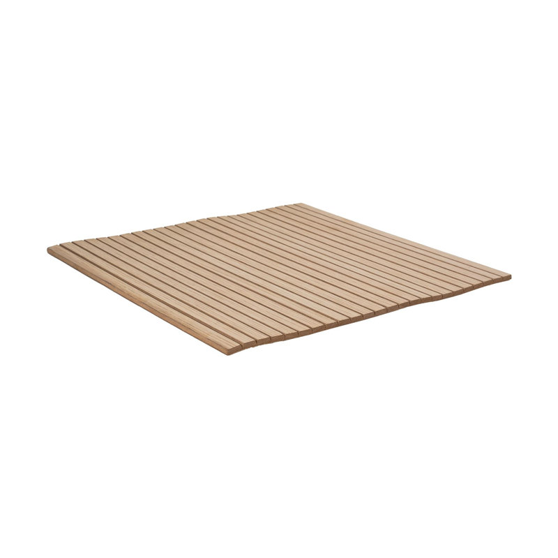 Panneau de tambour décoratif mural en placage de chêne blanc brut sans finition 4 pi de largeur x 8 pi de hauteur x 5/32 po d'épaisseur avec lattes de rainure de 30 degrés - flexible