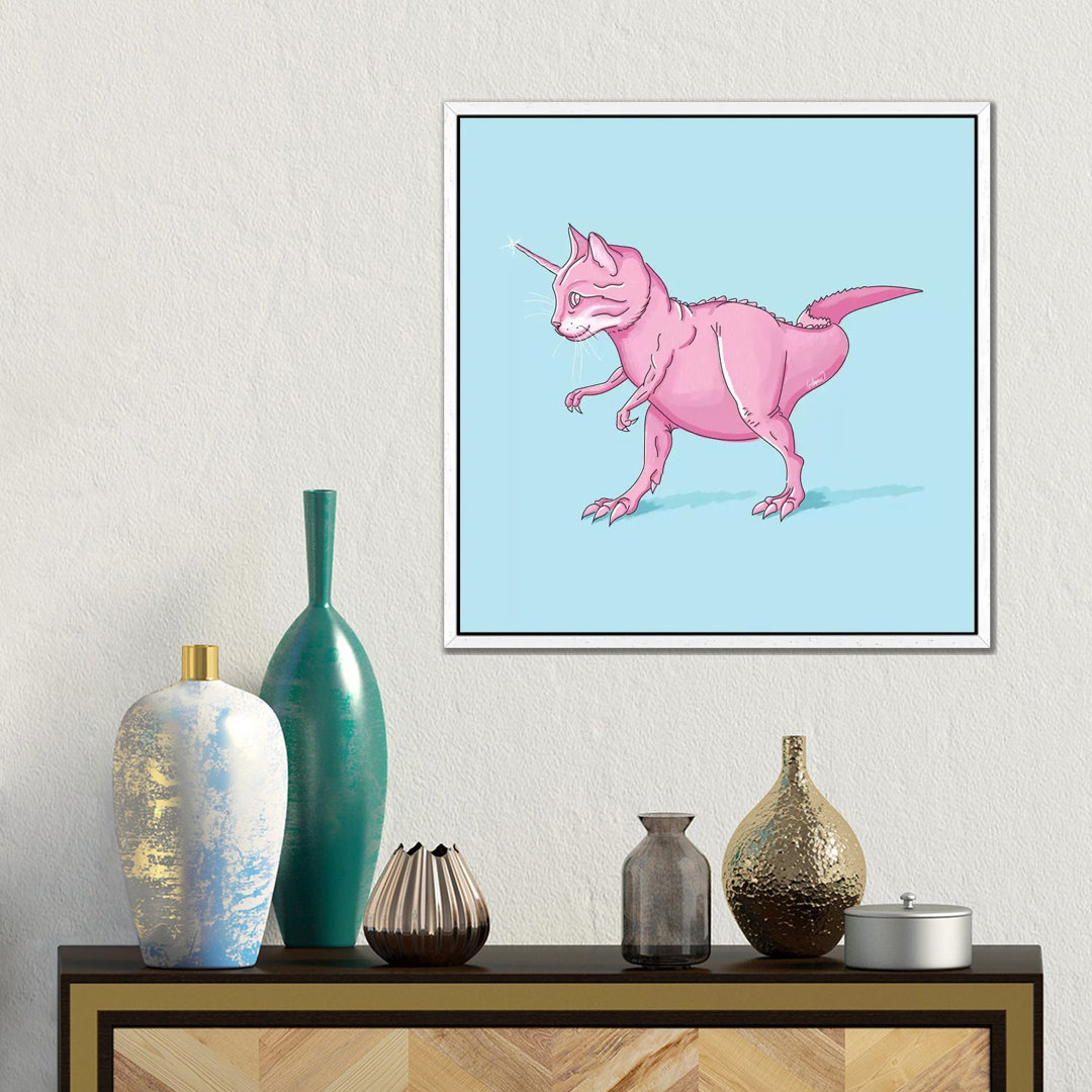 Caticorn Rex von Lostanaw - Galerie-verpackte Leinwand Giclée auf Leinwand