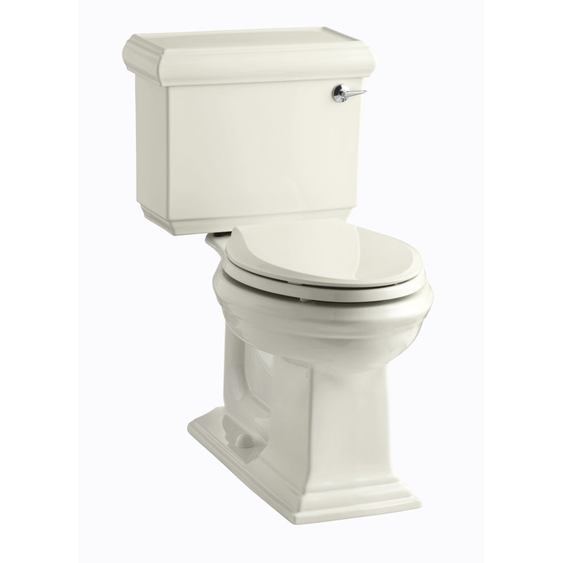 Memoirs™ Classic Comfort Height Two-Piece Elongated 1.28 GPF Toilet with Aquapiston Flush Technology, Biscuit, Right-Hand