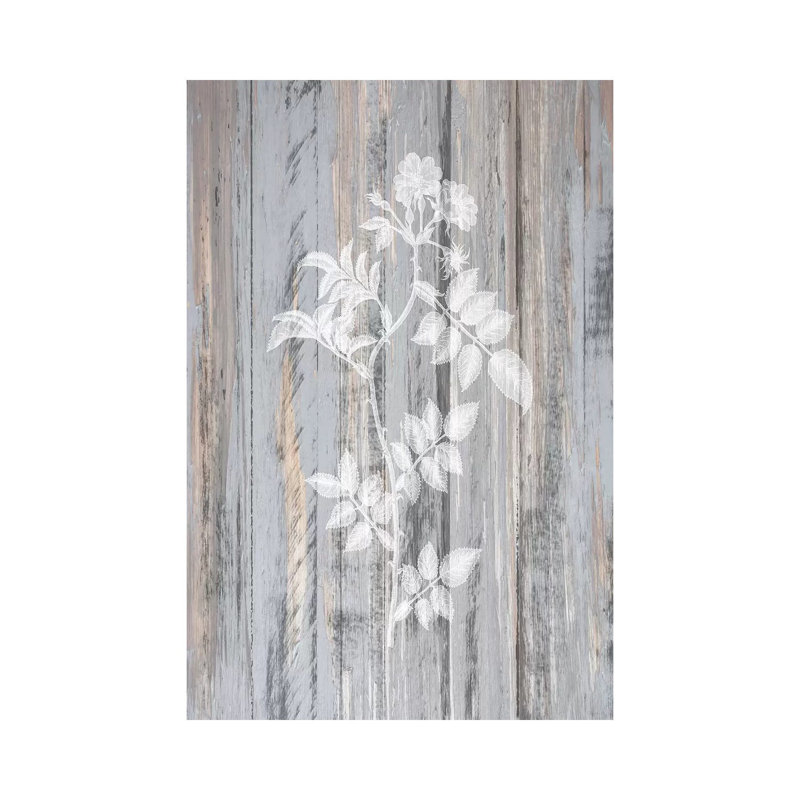 Botanical Wood I 1 Piece Wall Art on Canvas, 66.04cm H x 45.72cm W x 1.91cm D, Wrapped Canvas
