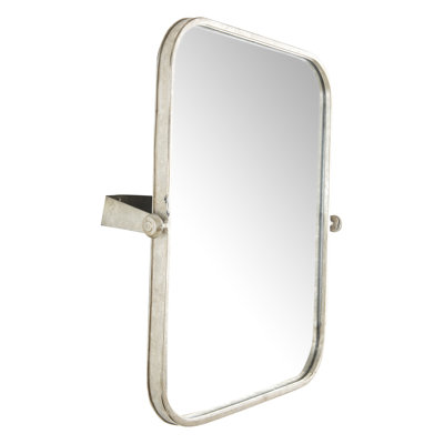 Metal Framed Pivoting Wall Mirror